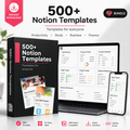 500+ Template Notion – Bundle Completo per Produttività, Studio, Business e Finanza